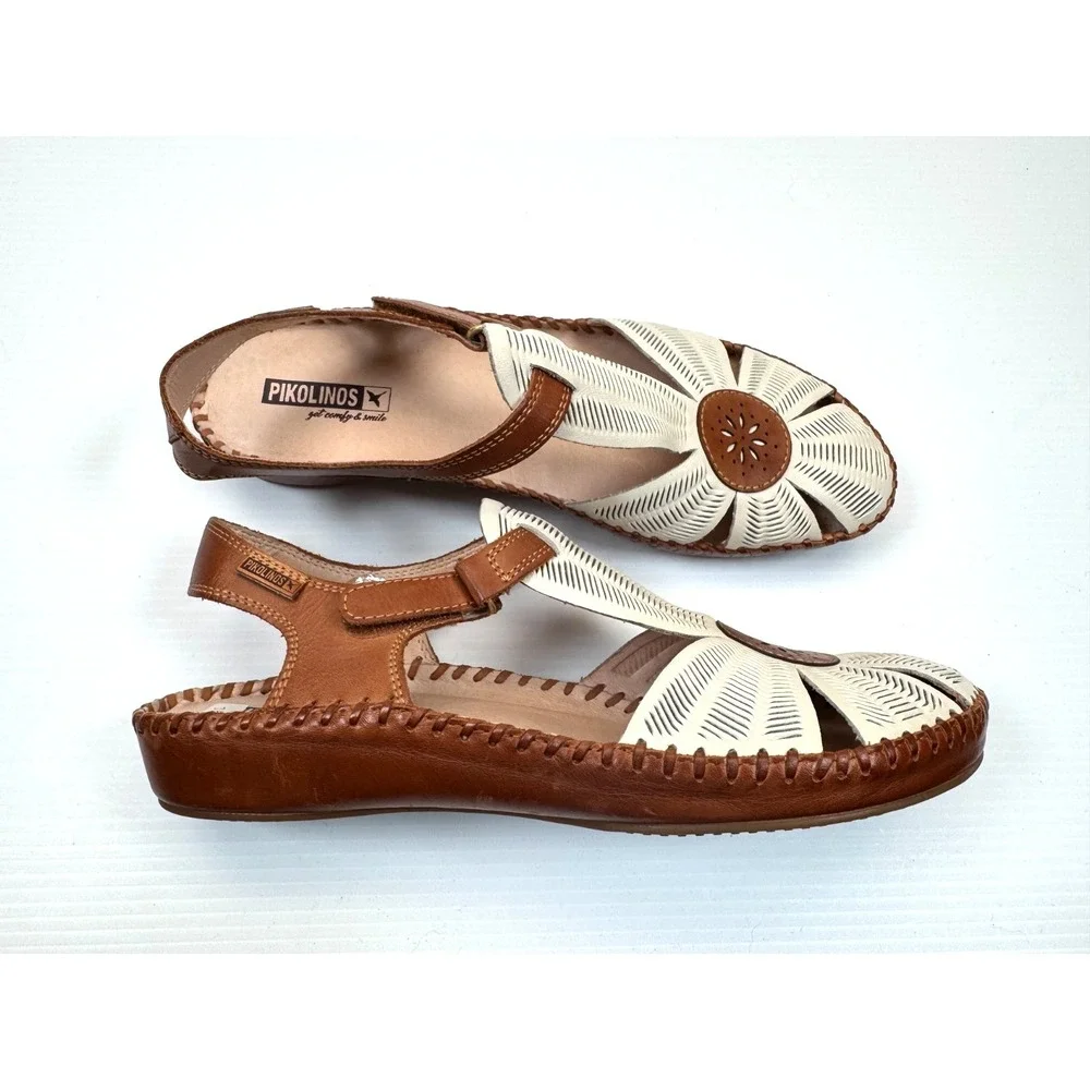 Pikolinos Puerto Vallarta Sandals Women 42 US 11.5-12‎ NWOB Perforated Leather